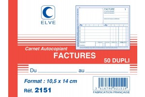 Carnet facturier PM (paquet)