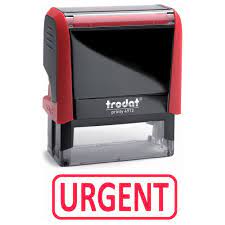 Cachet automatique urgent pm