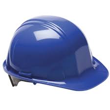 Casque sécurité bleu sans jugulaire