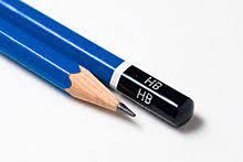 Crayon HB bleu noire