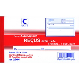 Carnet de reçu (paquet)