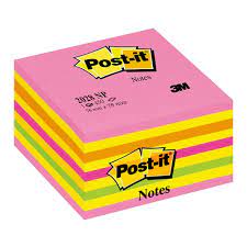 Post-it 4 couleurs 75X75 (400 Feuilles)